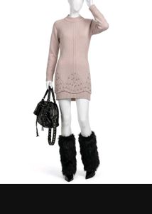 Chic Knit Dress with Studded Detail