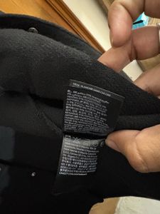 H&amp;M Black Wool Blend Button-Down Shirt Jacket