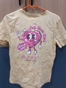 Cream Graphic T-Shirt