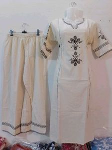 Elegant Embroidered Kurta Set
