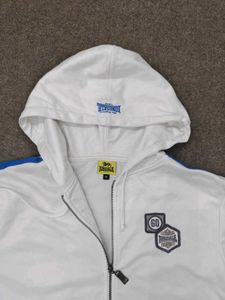 White Zip-Up Hoodie Jacket