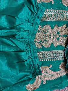 Green Suit With Plazo