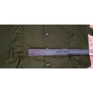 Olive Ruffle Jumpsuit