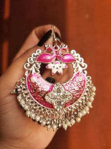 Grab this Silver Plated Peocock Jhumki💞
