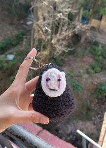 Handmade No Face Keychain