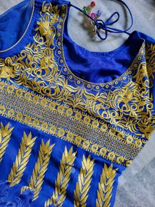 Royal Blue Anarkali Suit Set