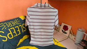 Zudio women’s striped collared/polo-style top/tshi