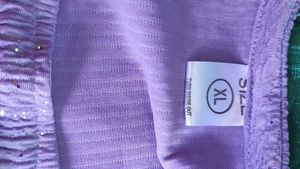 combo beautiful top ,Purple Crinkled Blouse with F