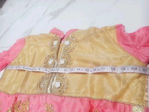 Elegant Pink Kurta with dupatta Gold Embroidery