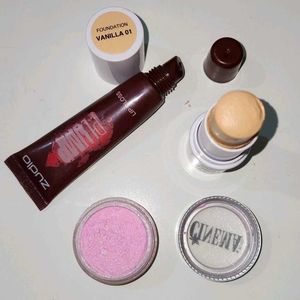 Lip Gloss+Foundation Stick+Pink Highlighter 💄✨️