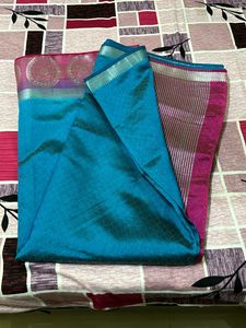 Stunning Blue Kanjivaram Art Silk Saree