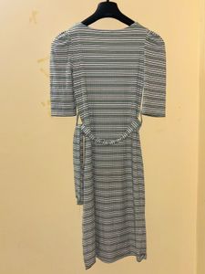 Striped Midi Dress With tag