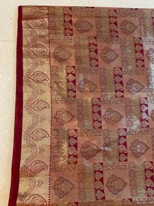 Pure silk saree replica elegant Red &amp; Gold