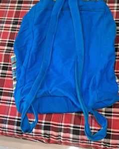 Blue Canvas Backpack Bag