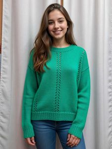 Emerald Green Knit Sweater