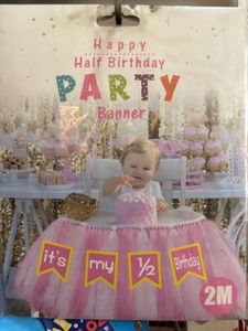 It's My Half Birthday Banner