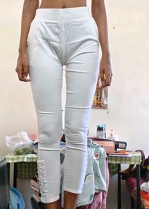 Elegant White Kurti and pants