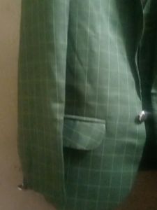 Classic Green Plaid Blazer