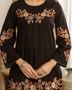 Black Kashmiri Style Co-ord set