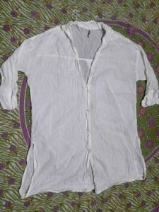 Chic White Oversized Shirt