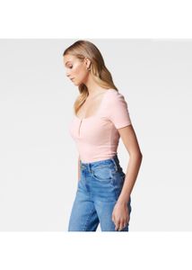 Forever New Steph Sweetheart Henley Tee
