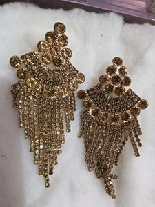 Statement Rhinestone Dangle Earrings