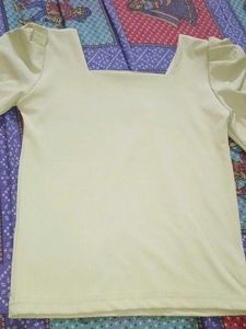 Chic Square Neck Puff Sleeve Top