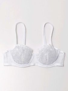 Sheer Floral Lace Bra