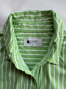 Twenty Dresses - Green Striped Button-Up Shirt