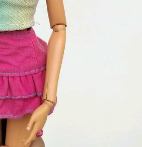 Barbie Doll with Ombre Top &amp; Pink Skirt