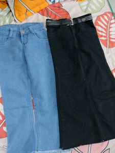 once used Denim Jeans & Pants Set