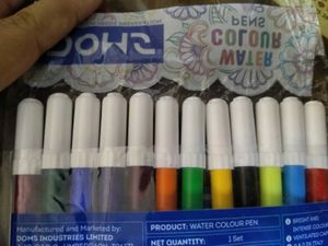 DOMS Sketch Pens and Camel Wax Crayons