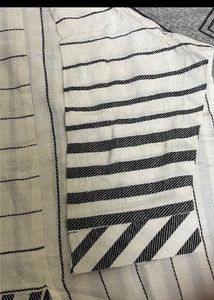 New unused,Boho Embroidered Linen Blend Tunic Top