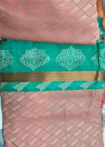 Pink Elegant Brocade Saree