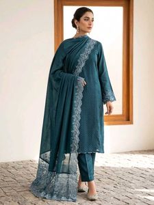 🎉Today only🎉For Short Girls Teal Kurta Set