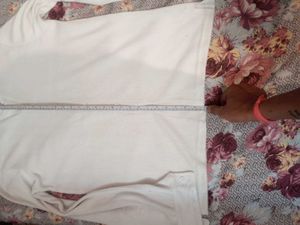 Stretchable White Net Shirt Zudio