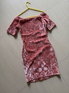 Y2K  Bubblegum Pink Velour Skater Mini