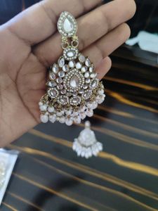Exquisite Pearl &amp; Crystal Dangler Earrings