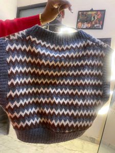 Stylish Knitted Vest Sweater