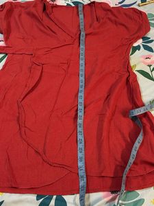 Charming Red wrap  Kurta Top