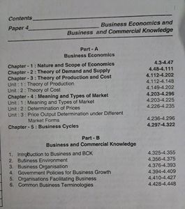 Bussiness Economics and Commercial Knowledge