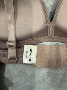 Women’s Nude Beige Ribbed Wireless Bra – Lightly U