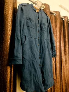 Stylish Blue Button-Up Jacket