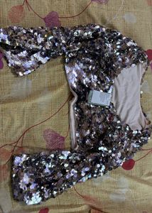 Sparkling Sequin Crop Top
