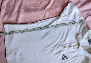 White Short Sleeve Polo Shirt