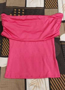 H&M Red Off-Shoulder Top
