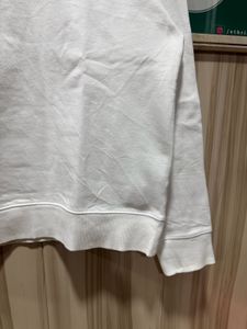 Calvin Klein Jeans White Fleeced Sweatshirt