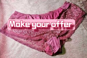 Lace Trimmed Pink Panty