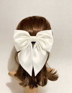 Elegant Satin Bow Hair Clip