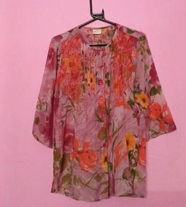 Pink Short Kurta